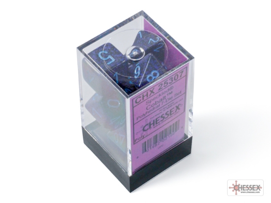 Speckled Cobalt Polyhedral 7-Dice Set - CHX25307